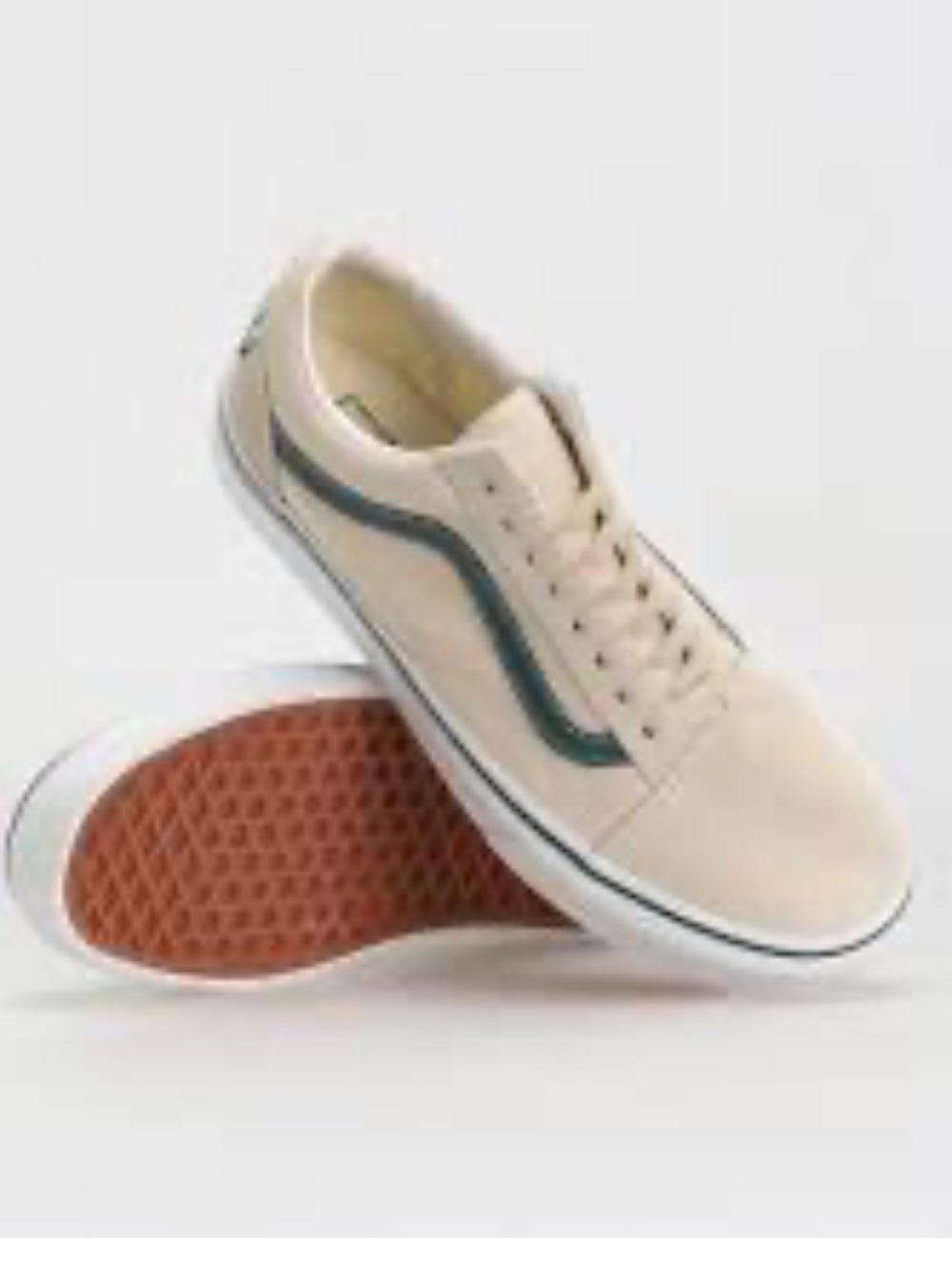 New Men’s Vans Old Skool Mind Body Bone & Green Sneakers Size 11